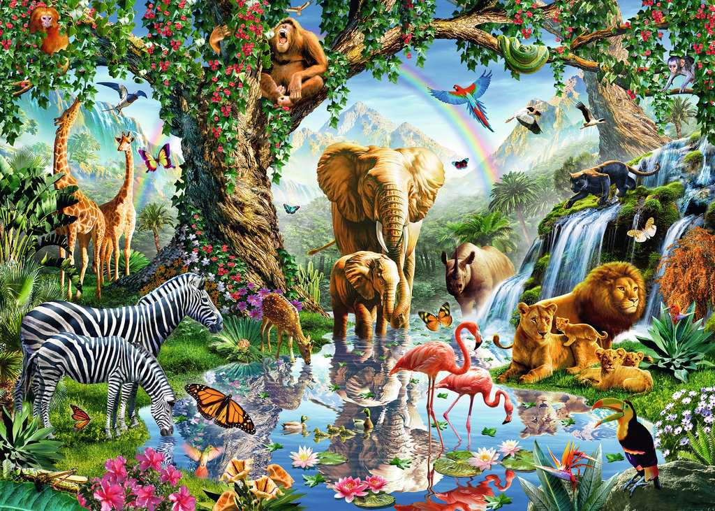 Ravensburger Puzzle 1000 Teile Abenteuer im Dschungel
