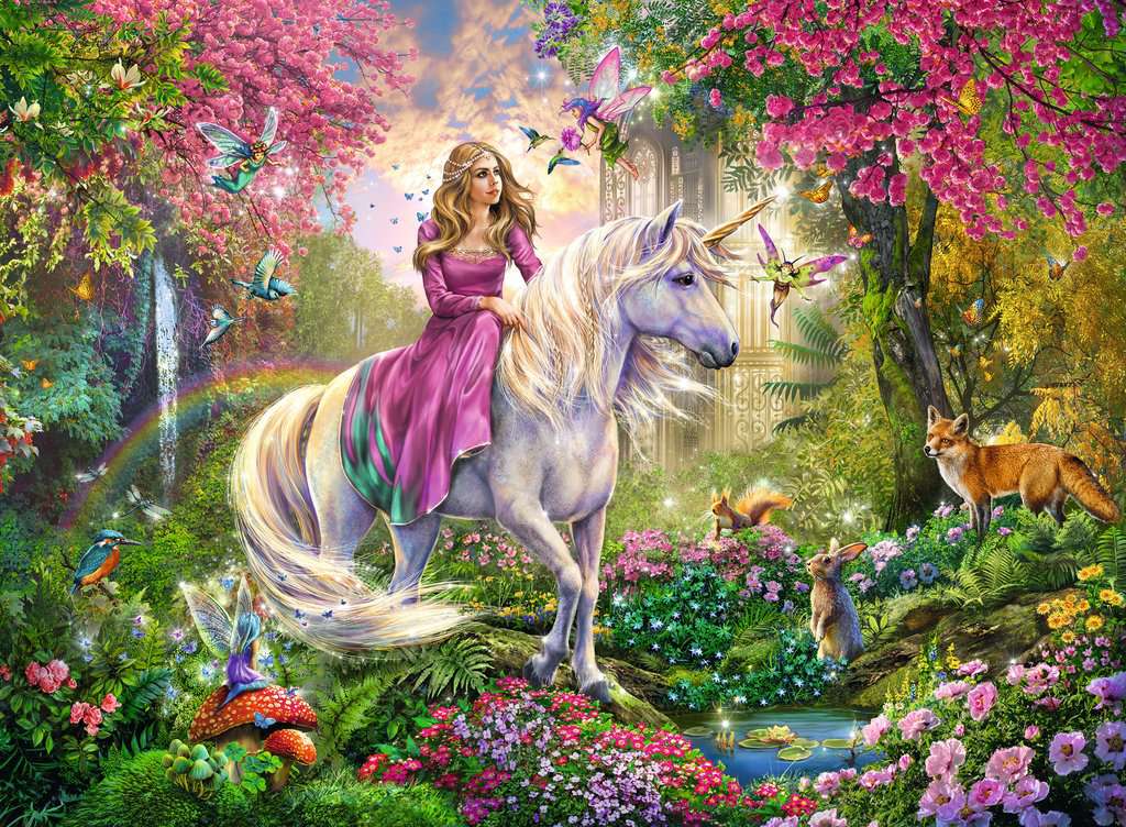 Ravensburger Puzzle 100 Teile XXL Magischer Ausritt