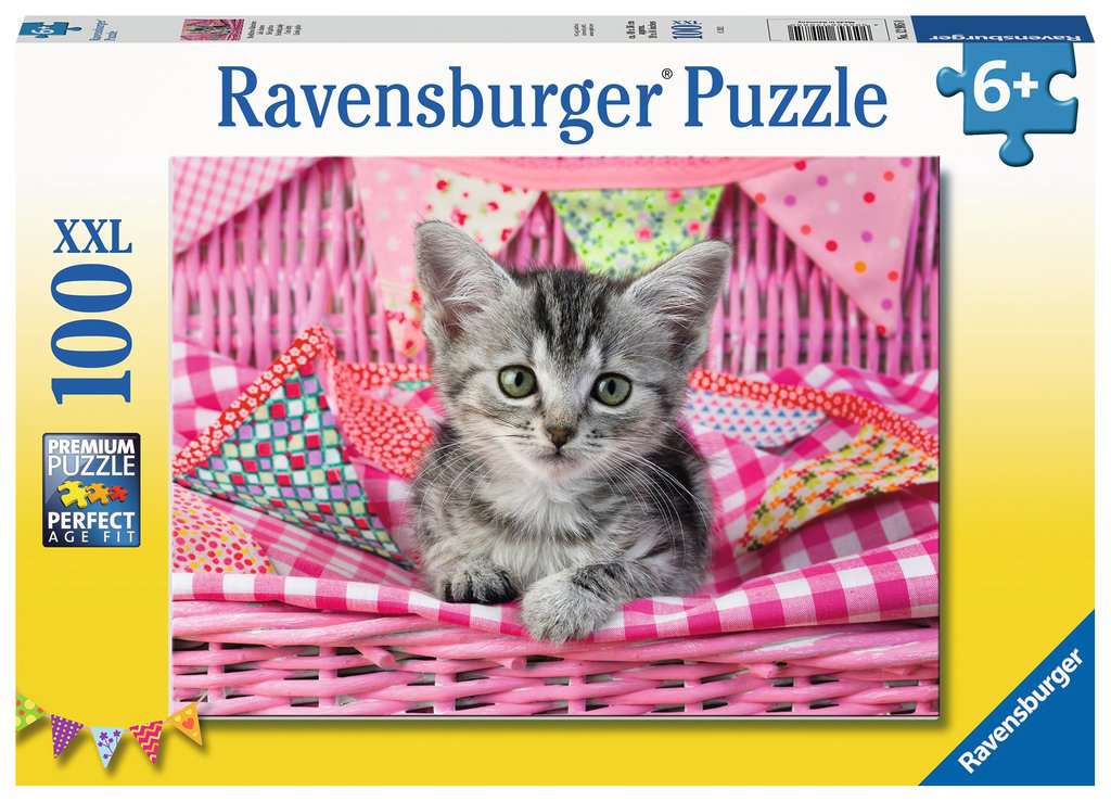 Ravensburger Puzzle 100 Teile XXL Niedliches Kätzchen