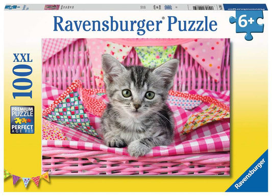 Ravensburger Puzzle 100 Teile XXL Niedliches Kätzchen
