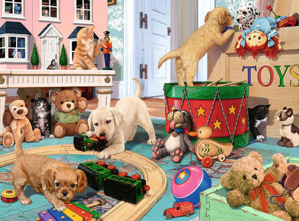 Ravensburger Puzzle 150 Teile XXL Verspielte Welpen