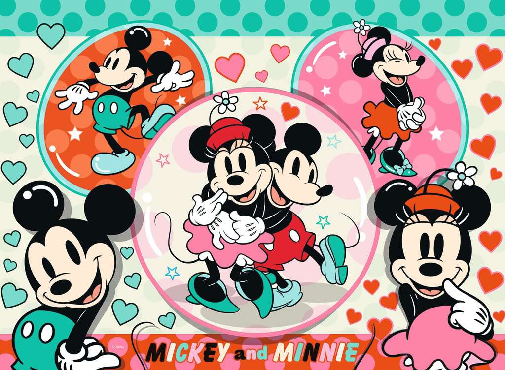Ravensburger Puzzle 150 Teile XXL Unser Traumpaar Mickey und Minnie