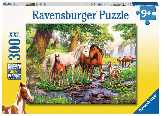 Ravensburger Puzzle 300 Teile Wildpferde am Fluss