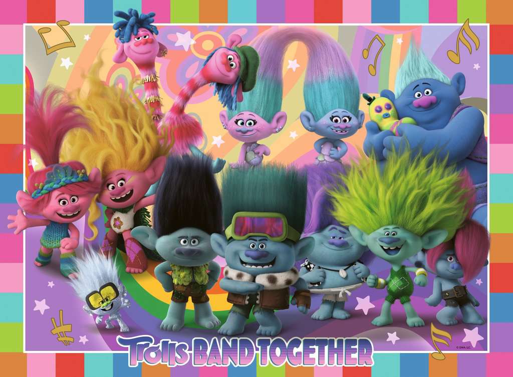 Ravensburger Puzzle 100 Teile XXL Die Trolls-Band