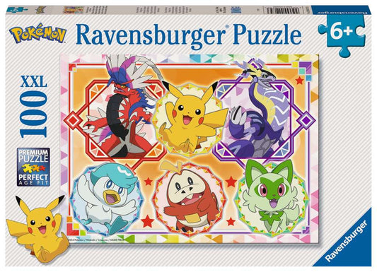 Ravensburger Puzzle 100 Teile XXL Pokémon Karmesin und Purpur
