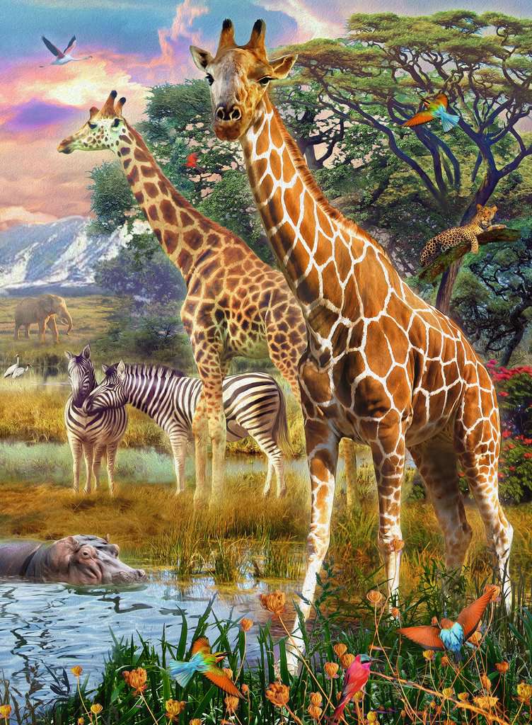 Ravensburger Puzzle 150 Teile XXL Bunte Savanne