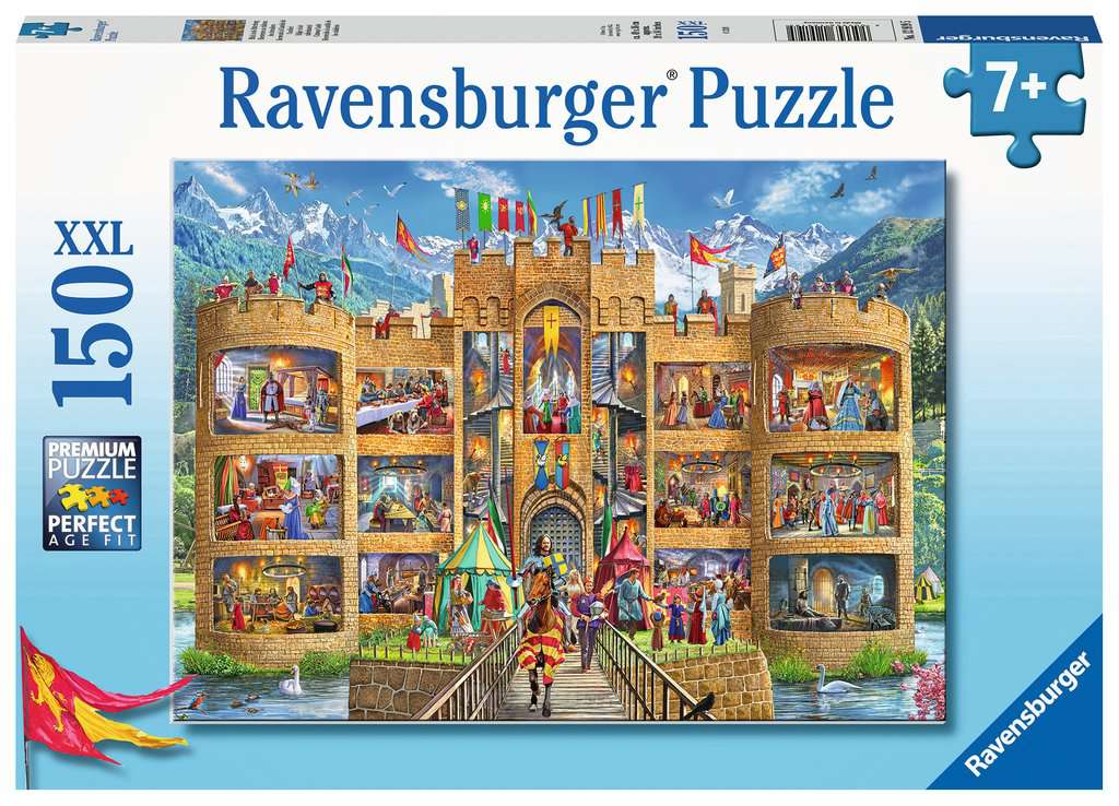 Ravensburger Puzzle 150 Teile XXL Blick in die Ritterburg