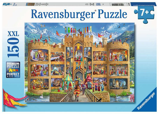 Ravensburger Puzzle 150 Teile XXL Blick in die Ritterburg
