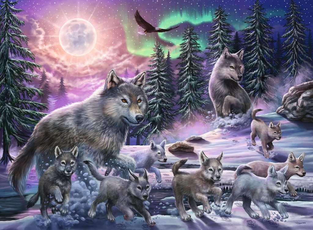 Ravensburger Puzzle 150 Teile XXL Nordwölfe