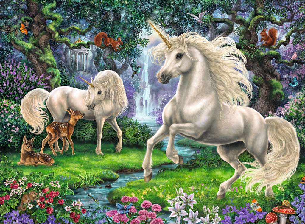Ravensburger Puzzle 200 Teile XXL Geheimnisvolle Einhörner