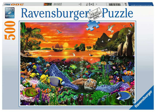Ravensburger Puzzle 500 Teile Schildkröte im Riff
