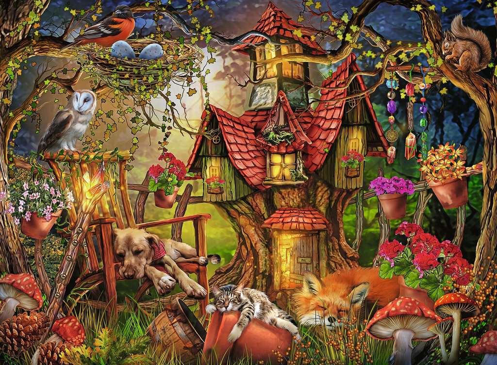Ravensburger Puzzle 200 Teile XXL Das Waldhaus