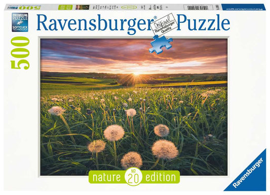 Ravensburger Puzzle 500 Teile Pusteblumen im Sonnenuntergang