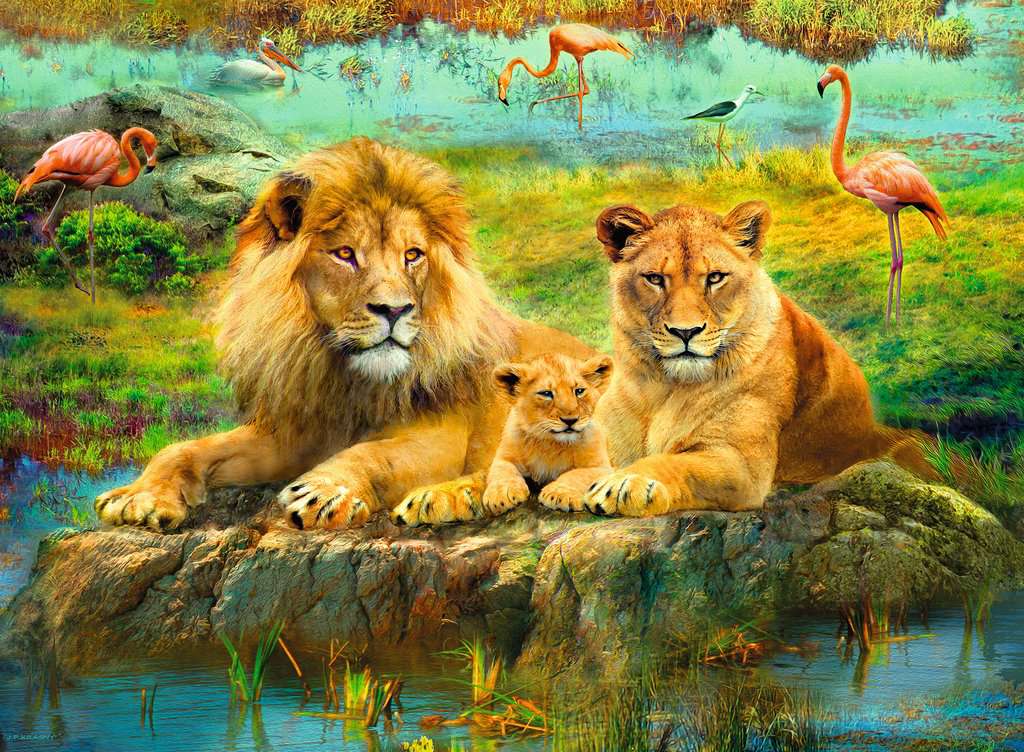 Ravensburger Puzzle 500 Teile Löwen in der Savanne