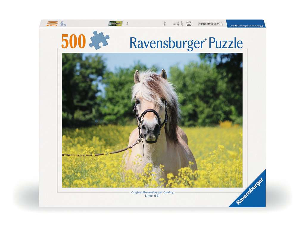 Ravensburger Puzzle 500 Teile Pferd im Rapsfeld