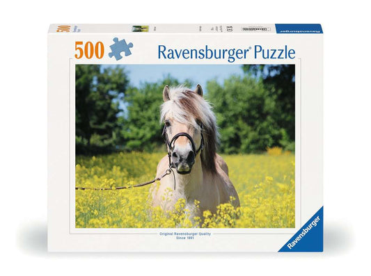 Ravensburger Puzzle 500 Teile Pferd im Rapsfeld