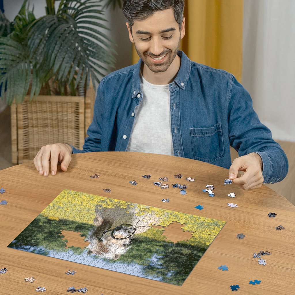 Ravensburger Puzzle 500 Teile Pferd im Rapsfeld