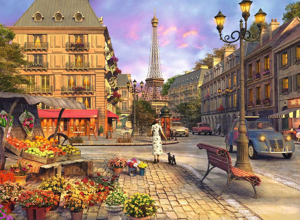 Ravensburger Puzzle 500 Teile Spaziergang durch Paris