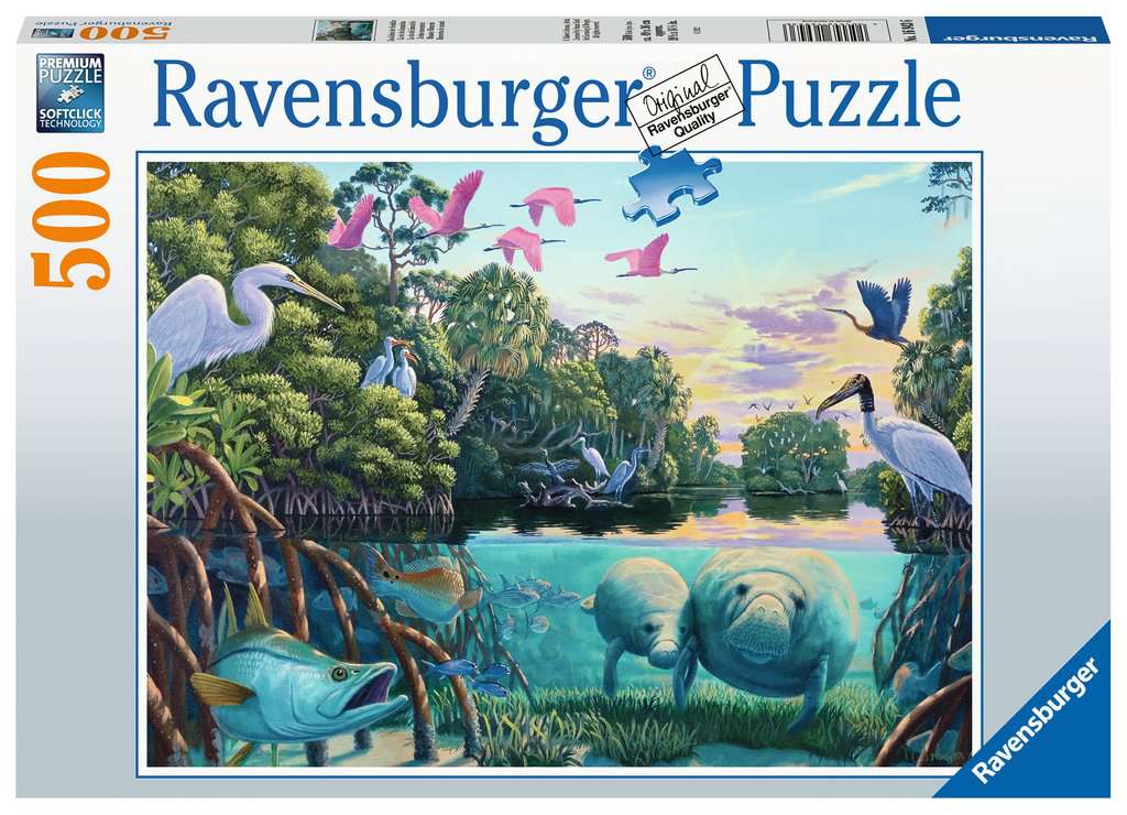 Ravensburger Puzzle 500 Teile Manatee Moments