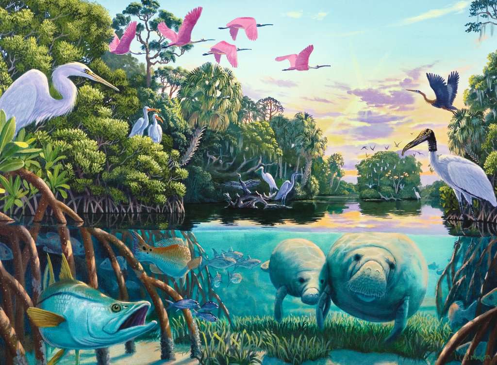 Ravensburger Puzzle 500 Teile Manatee Moments