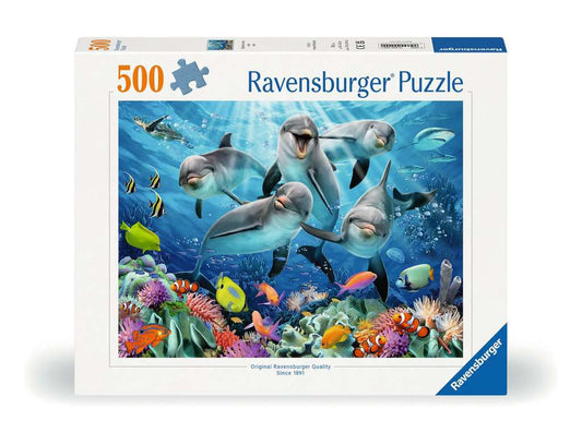 Ravensburger Puzzle 500 Teile Delfine im Korallenriff