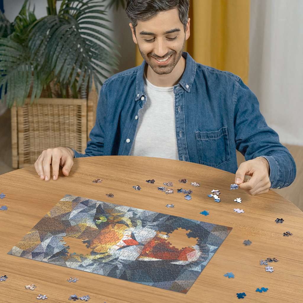 Ravensburger Puzzle 500 Teile Löwe aus Polygonen