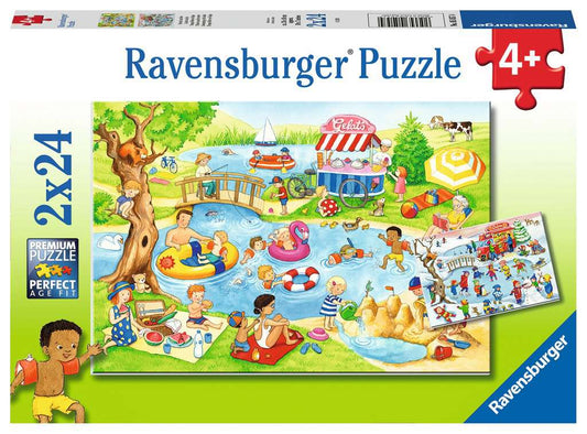 Ravensburger Puzzle 2 X 24 Teile Freizeit am See