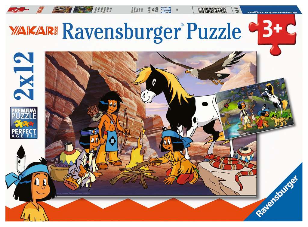 Ravensburger Puzzle 2 X 12 Teile Unterwegs mit Yakari