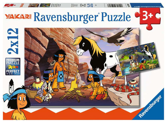 Ravensburger Puzzle 2 X 12 Teile Unterwegs mit Yakari