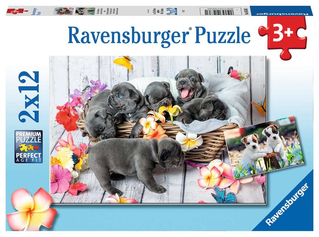 Ravensburger Puzzle 2 X 12 Teile Kleine Fellknäuel