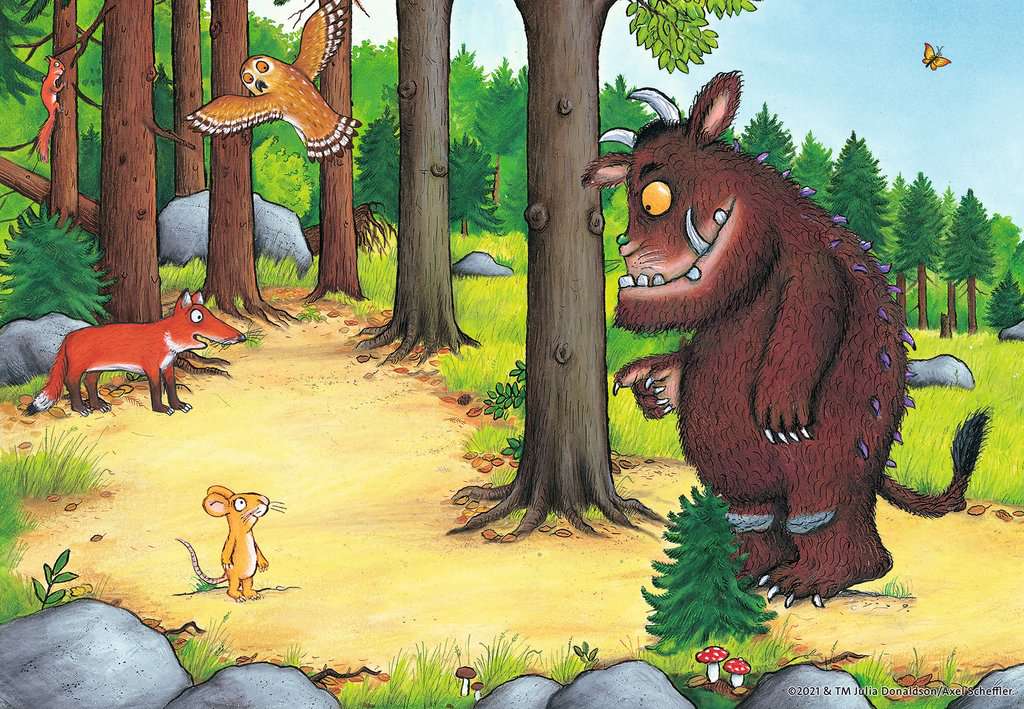 Ravensburger Puzzle 2 X 12 Teile Grüffelo und die Tiere des Waldes