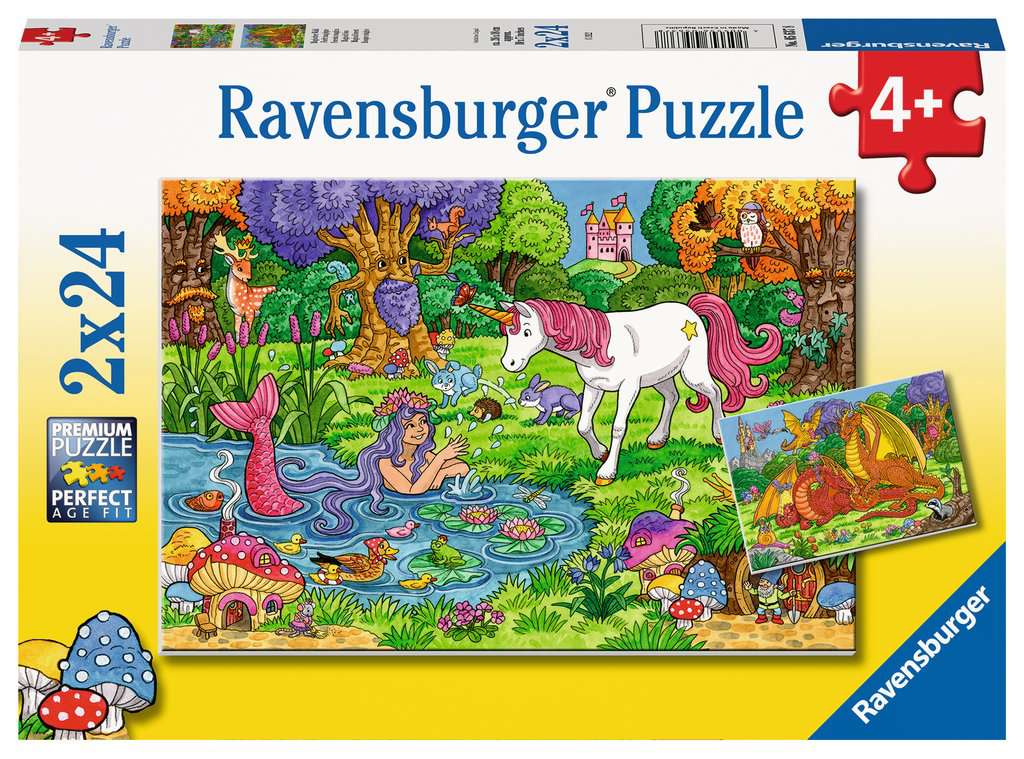 Ravensburger Puzzle 2 X 24 Teile Magischer Wald