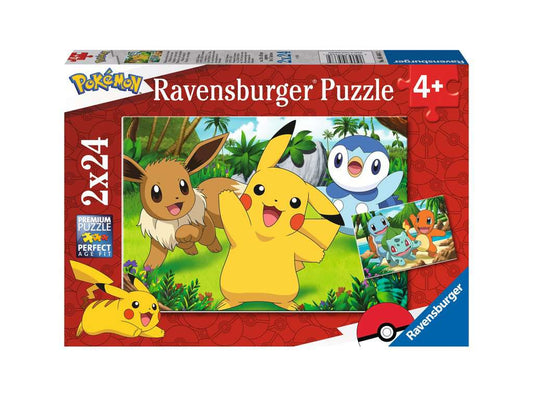 Ravensburger Puzzle 2 X 24 Teile Pikachu und seine Freunde