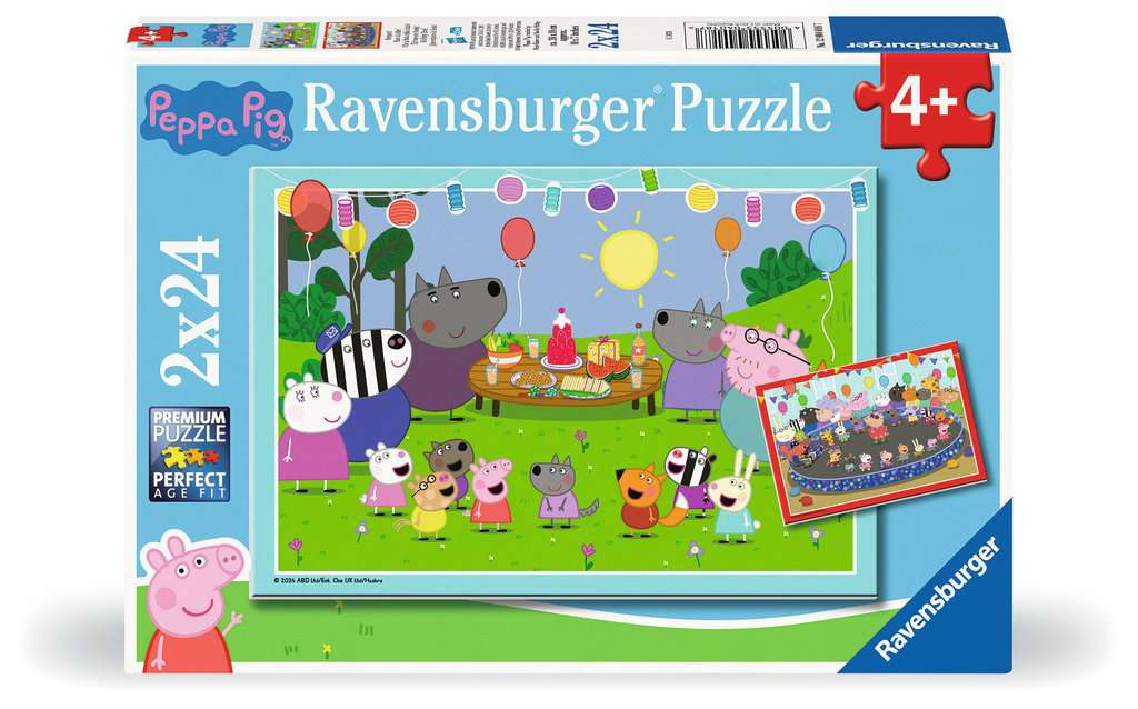 Ravensburger Puzzle 2 X 24 Teile Partyzeit!