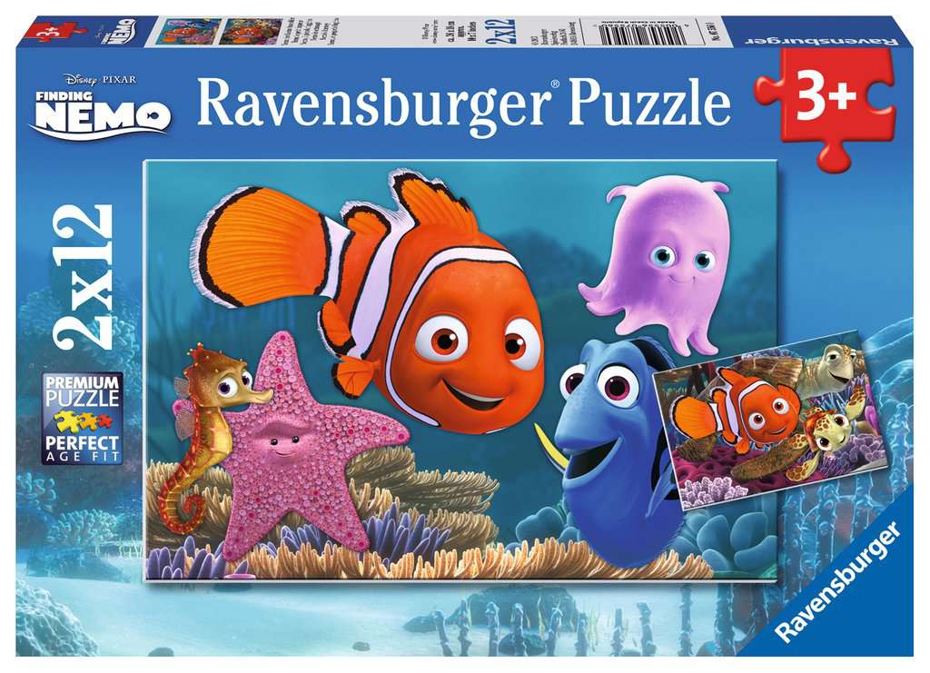 Ravensburger Puzzle 2 X 12 Teile Nemo der kleine Ausreißer