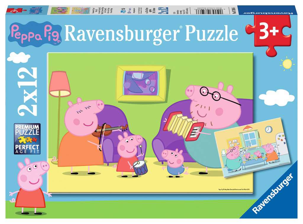 Ravensburger Puzzle 2 X 12 Teile Zuhause bei Peppa