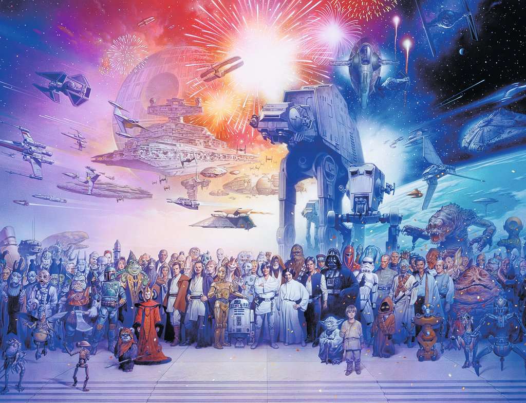 Ravensburger Puzzle 2000 Teile Star Wars Universum
