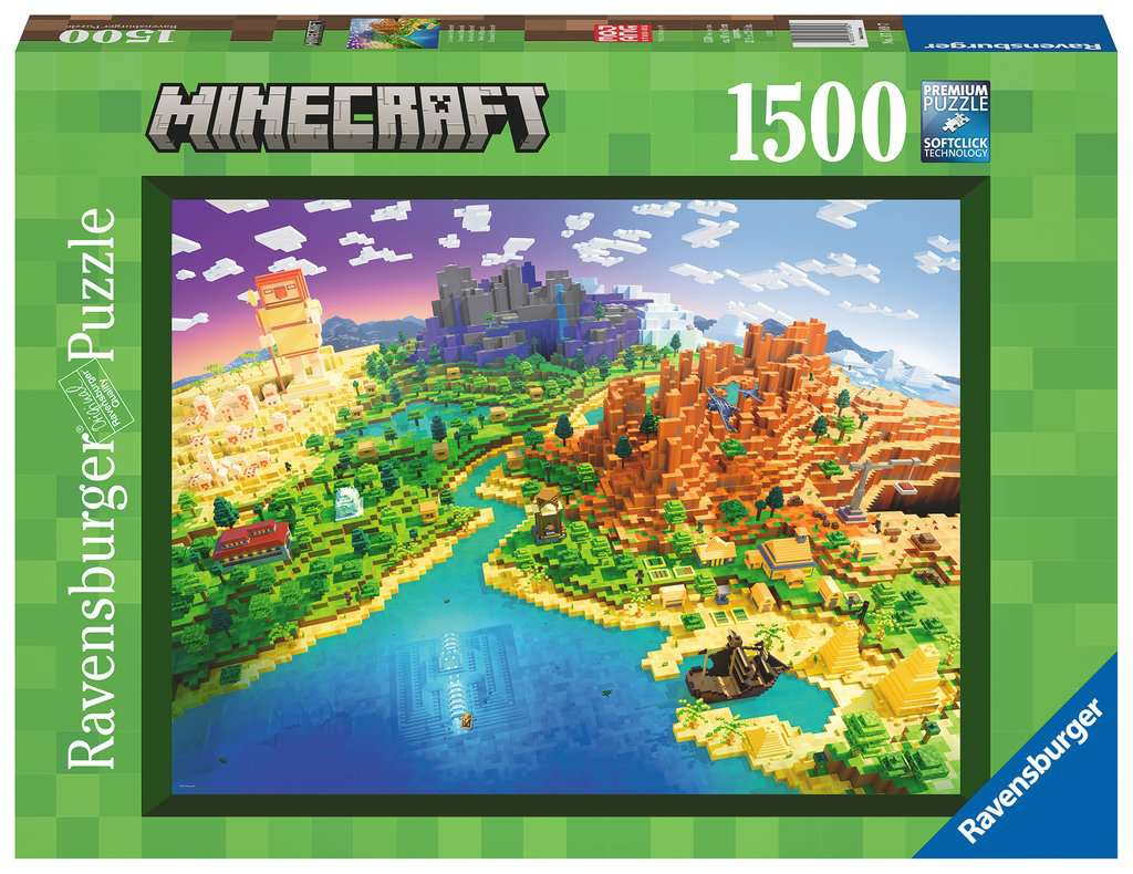 Ravensburger Puzzle 1500 Teile World of Minecraft