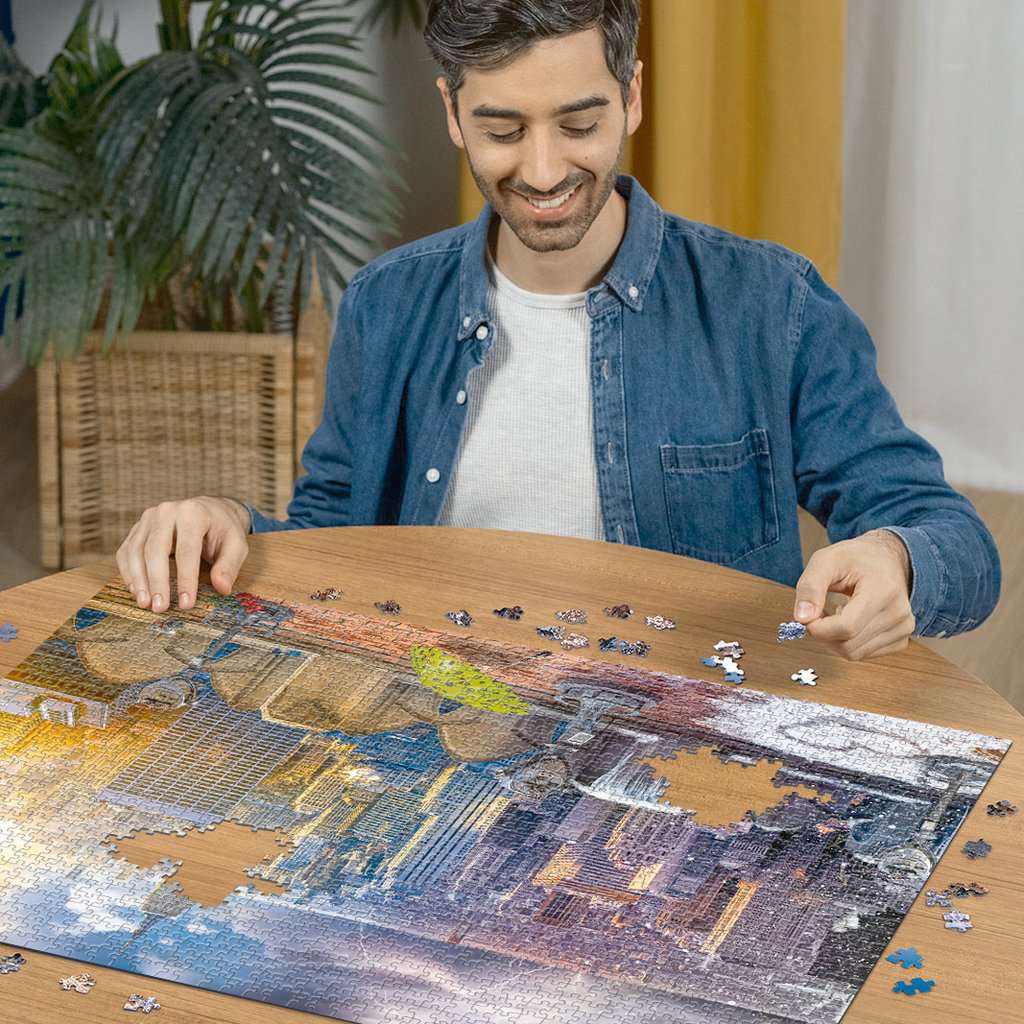 Ravensburger Puzzle 1500 Teile New York im Winter und Sommer