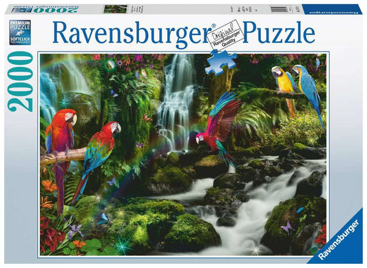 Ravensburger Puzzle 2000 Teile Bunte Papageien im Dschungel