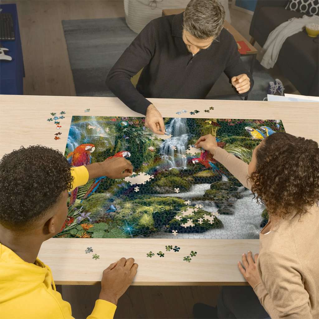 Ravensburger Puzzle 2000 Teile Bunte Papageien im Dschungel