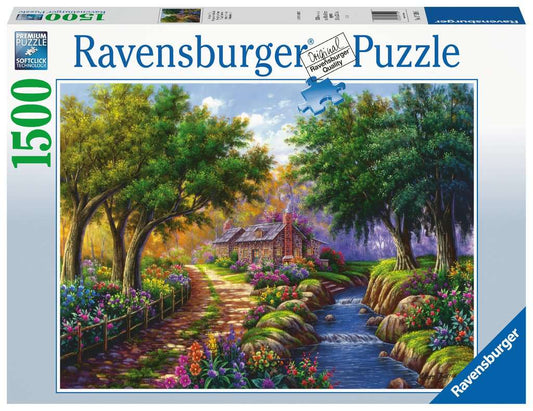 Ravensburger Puzzle 1500 Teile Cottage am Fluß