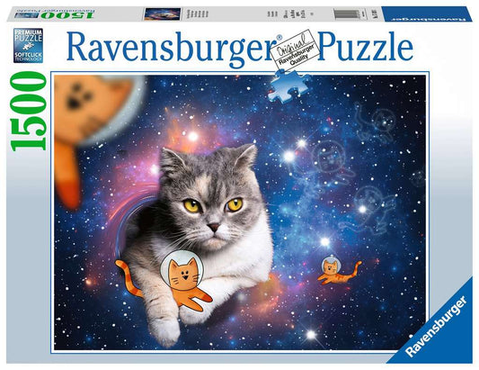 Ravensburger Puzzle 1500 Teile Katzen fliegen im Weltall