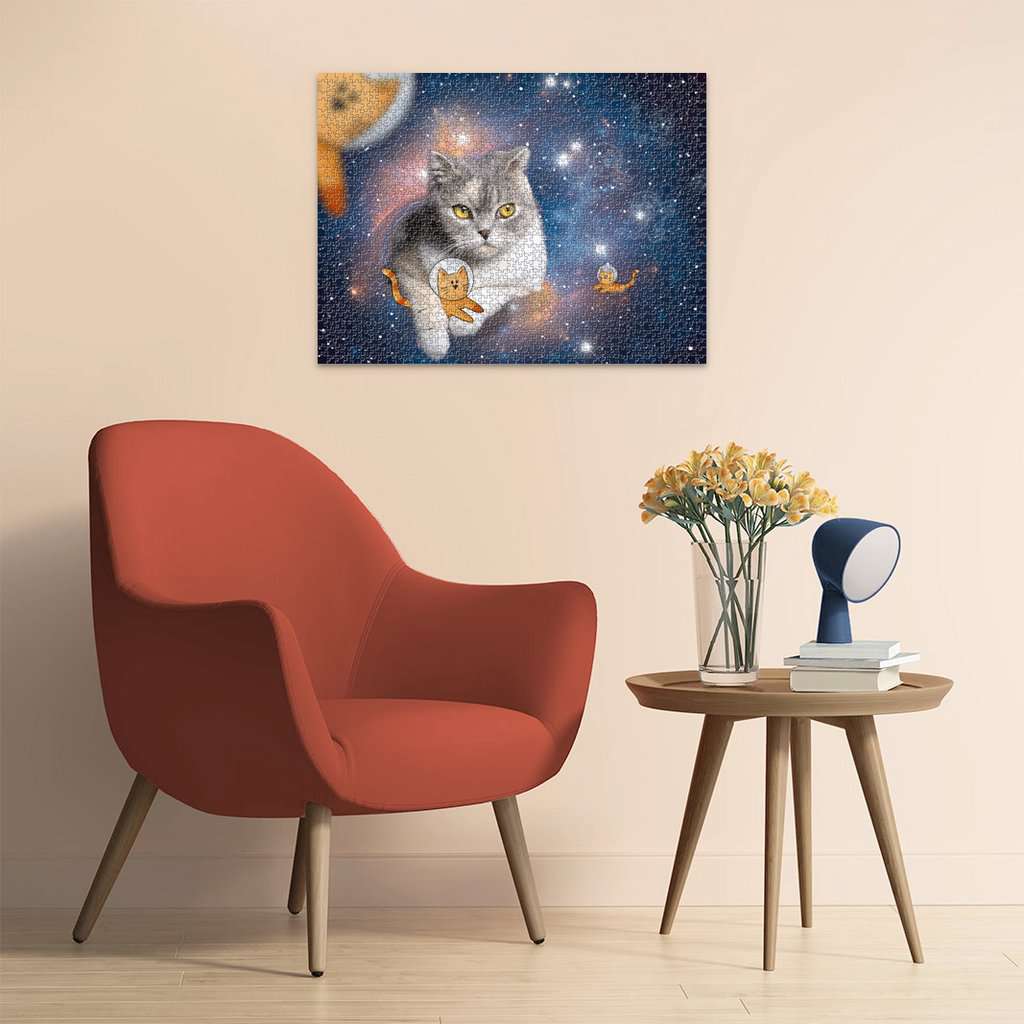 Ravensburger Puzzle 1500 Teile Katzen fliegen im Weltall