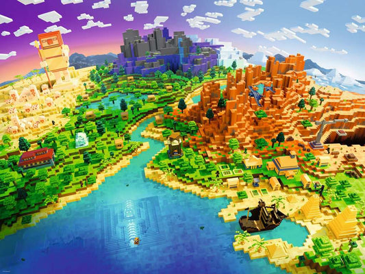 Ravensburger Puzzle 1500 Teile World of Minecraft