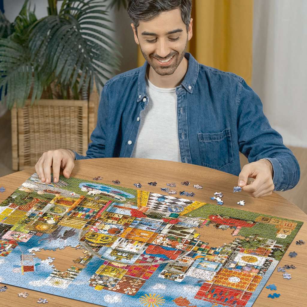 Ravensburger Puzzle 1500 Teile Eames House of Cards Fantasy
