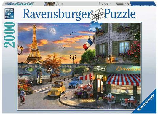 Ravensburger Puzzle 2000 Teile Romantische Abendstunde in Paris