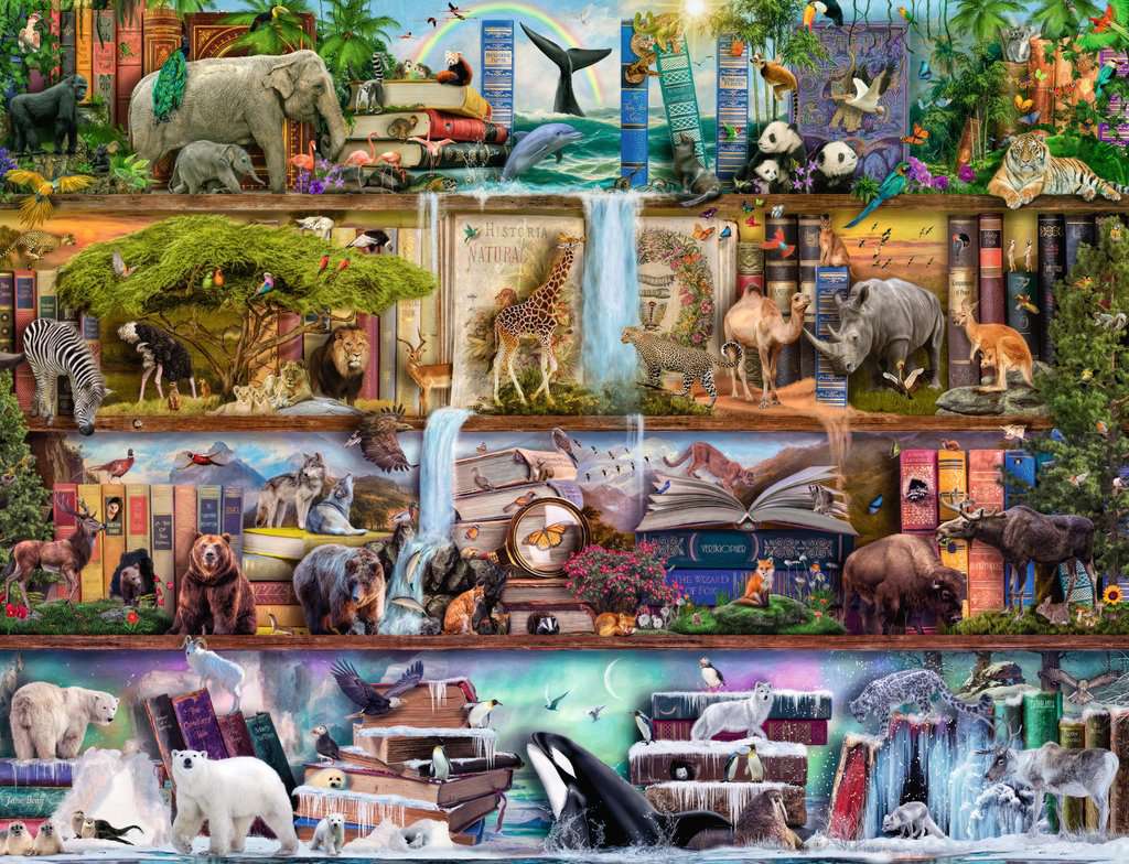 Ravensburger Puzzle 2000 Teile Aimee Stewart: Großartige Tierwelt