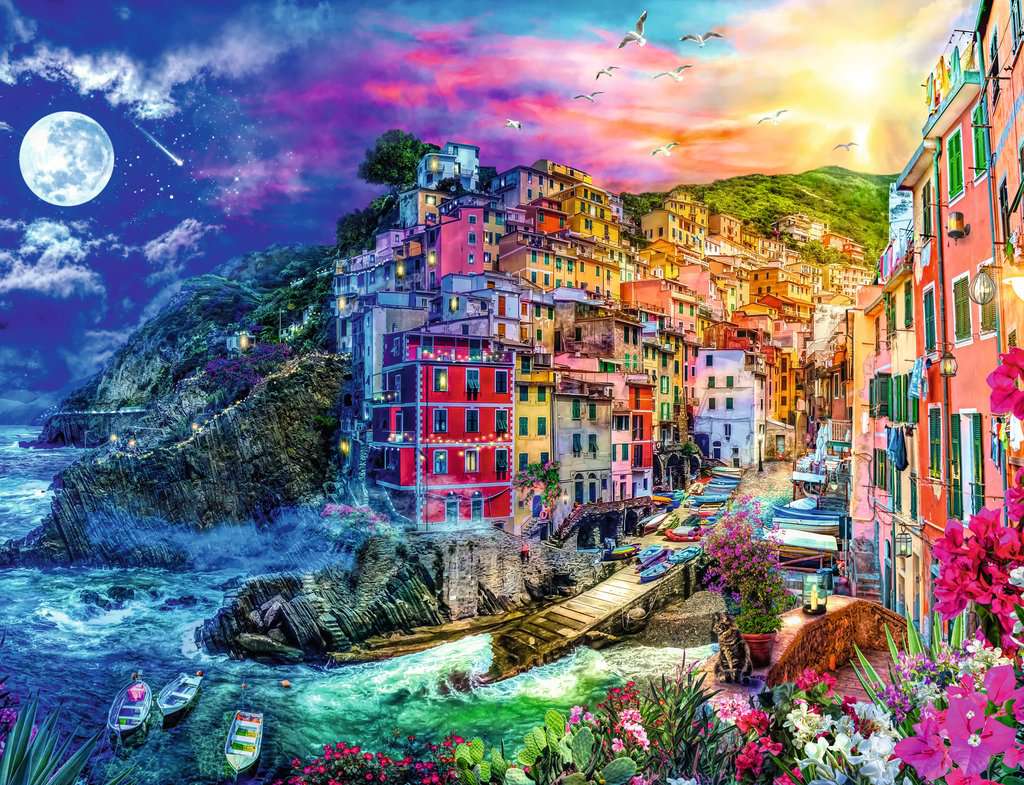 Ravensburger Puzzle 2000 Teile Farbenfrohe Cinque Terre