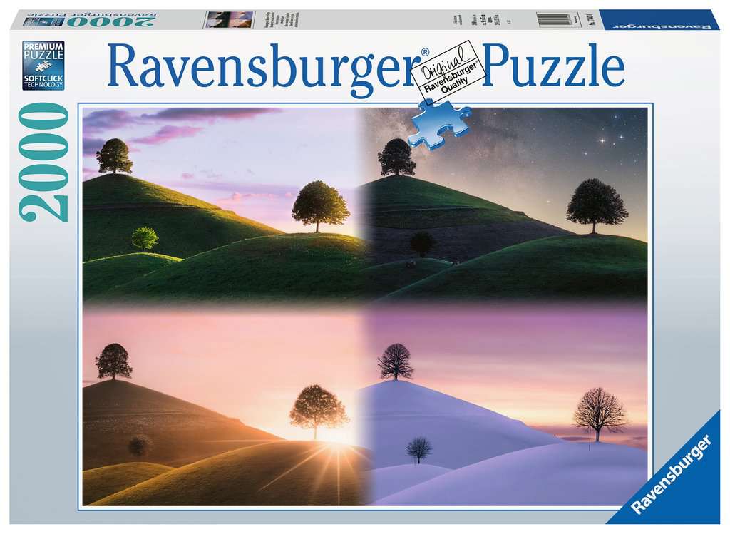 Ravensburger Puzzle 2000 Teile Stimmungsvolle Bäume und Berge